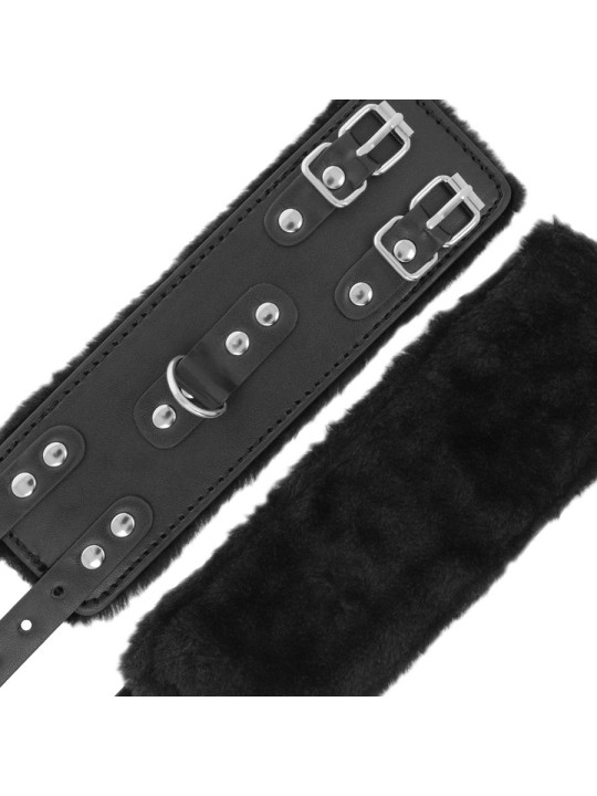 DARKNESS ESPOSAS CUERO CON FORRO AJUSTABLES NEGRO