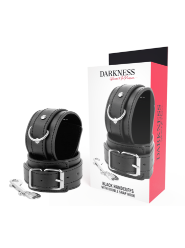 DARKNESS ESPOSAS AJUSTABLES NEGRO CON DOBLE CINTA REFUERZO