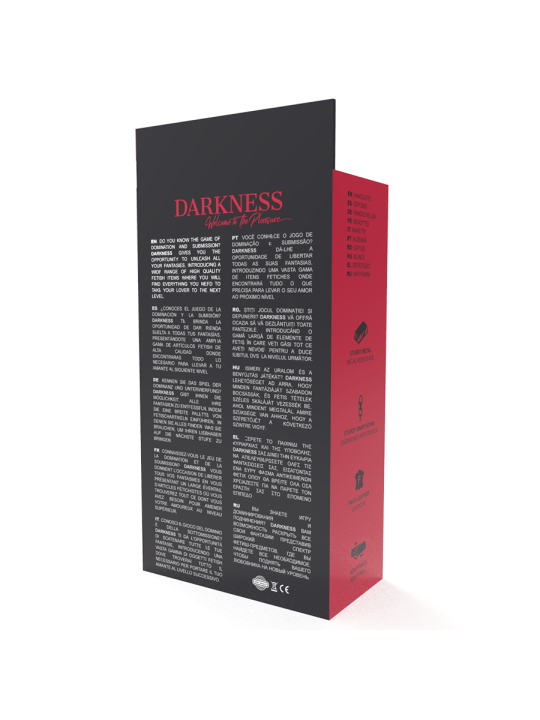 DARKNESS ESPOSAS AJUSTABLES NEGRO CON DOBLE CINTA REFUERZO