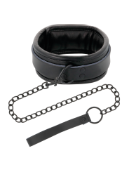 DARKNESS ESPOSAS Y COLLAR DE CUERO NEGRO