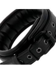 DARKNESS ESPOSAS Y COLLAR DE CUERO NEGRO