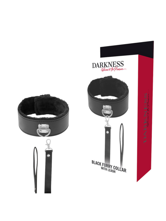 DARKNESS COLLAR FORRADO CON CADENA TITANIUM