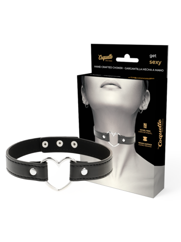 COQUETTE CHIC DESIRE COLLAR CUERO VEGANO ACCESORIO WOMAN CORAZON