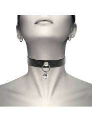 COQUETTE CHIC DESIRE COLLAR CUERO VEGANO ACCESORIO WOMAN CASCABEL ARO