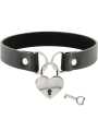 COQUETTE CHIC DESIRE COLLAR CUERO VEGANO ACCESORIO CORAZON CON LLAVE