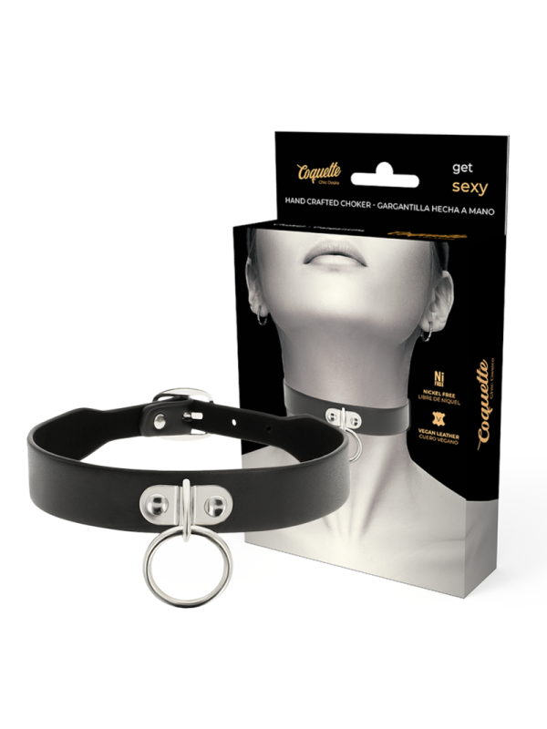 COQUETTE CHIC DESIRE COLLAR CUERO VEGANO ACCESORIO WOMAN FETISH