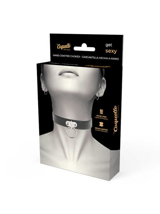 COQUETTE CHIC DESIRE COLLAR CUERO VEGANO ACCESORIO WOMAN FETISH