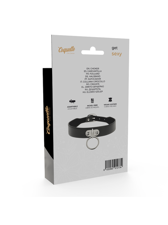 COQUETTE CHIC DESIRE COLLAR CUERO VEGANO ACCESORIO WOMAN FETISH