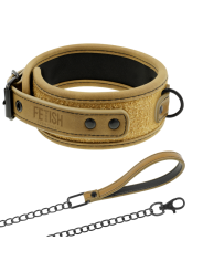 FETISH SUBMISSIVE ORIGEN COLLAR CON CADENA CON FORRO DE NEOPRENO