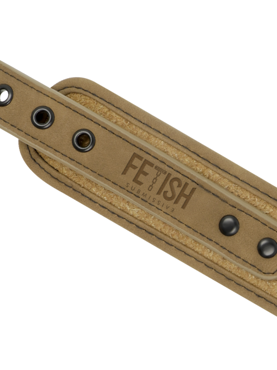 FETISH SUBMISSIVE ORIGEN COLLAR CON CADENA CON FORRO DE NEOPRENO