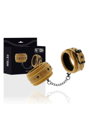 FETISH SUBMISSIVE ORIGEN ESPOSAS TOBILLOS CUERO VEGANO CON FORRO DE NEOPRENO