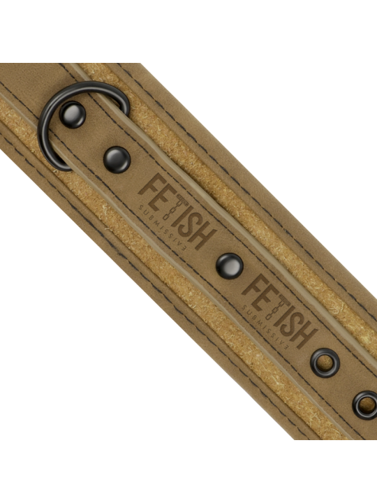 FETISH SUBMISSIVE ORIGEN ESPOSAS TOBILLOS CUERO VEGANO CON FORRO DE NEOPRENO