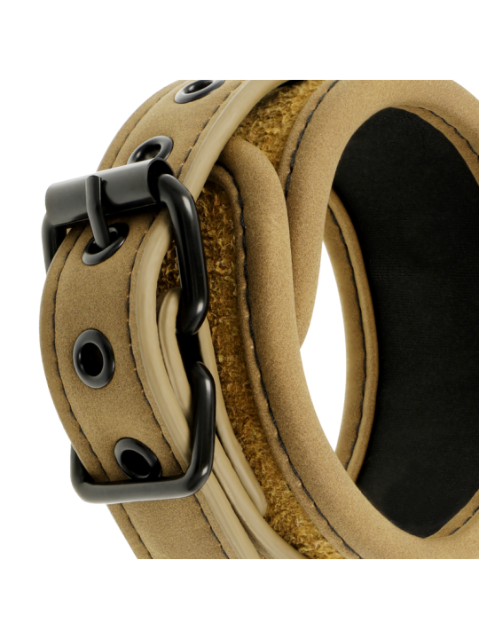 FETISH SUBMISSIVE ORIGEN ESPOSAS TOBILLOS CUERO VEGANO CON FORRO DE NEOPRENO