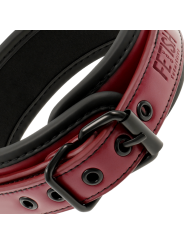 FETISH SUBMISSIVE DARK ROOM COLLAR CON CADENA CON FORRO DE NEOPRENO