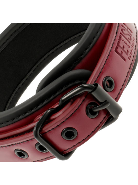 FETISH SUBMISSIVE DARK ROOM COLLAR CON CADENA CON FORRO DE NEOPRENO