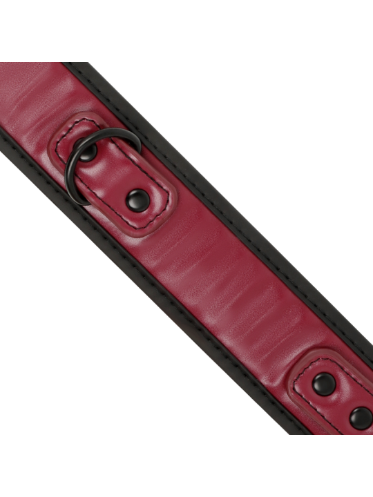 FETISH SUBMISSIVE DARK ROOM COLLAR CON CADENA CON FORRO DE NEOPRENO