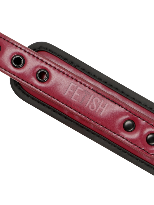 FETISH SUBMISSIVE DARK ROOM COLLAR CON CADENA CON FORRO DE NEOPRENO