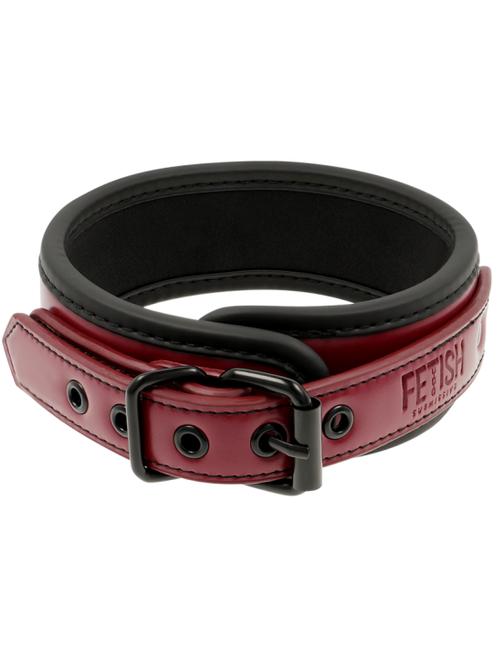 FETISH SUBMISSIVE DARK ROOM COLLAR CON CADENA CON FORRO DE NEOPRENO