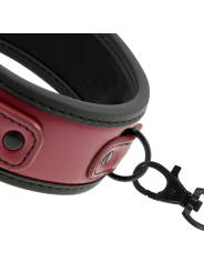 FETISH SUBMISSIVE DARK ROOM COLLAR CON CADENA CON FORRO DE NEOPRENO