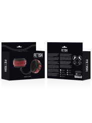 FETISH SUBMISSIVE DARK ROOM ESPOSAS TOBILLOS CUERO VEGANO CON FORRO DE NEOPRENO