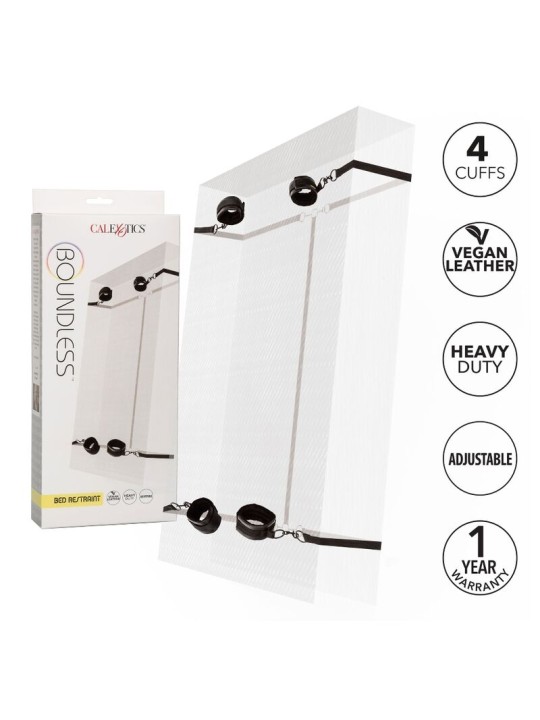 CALEXOTICS BOUNDLESS RED RESTRAINT SET RESTRICCION CAMA