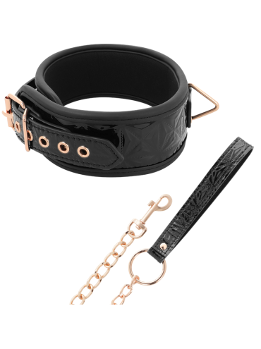 BEGME BLACK EDITION COLLAR CUERO VEGANO CON FORRO DE NEOPRENO