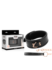 BEGME BLACK EDITION COLLAR CUERO VEGANO CON FORRO DE NEOPRENO