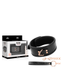BEGME BLACK EDITION COLLAR CUERO VEGANO CON FORRO DE NEOPRENO