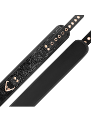 BEGME BLACK EDITION COLLAR CUERO VEGANO CON FORRO DE NEOPRENO