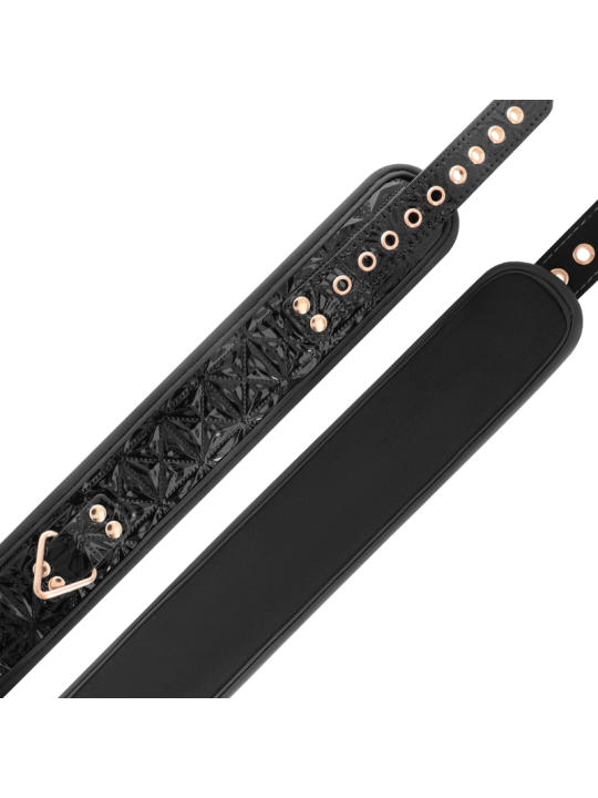 BEGME BLACK EDITION COLLAR CUERO VEGANO CON FORRO DE NEOPRENO