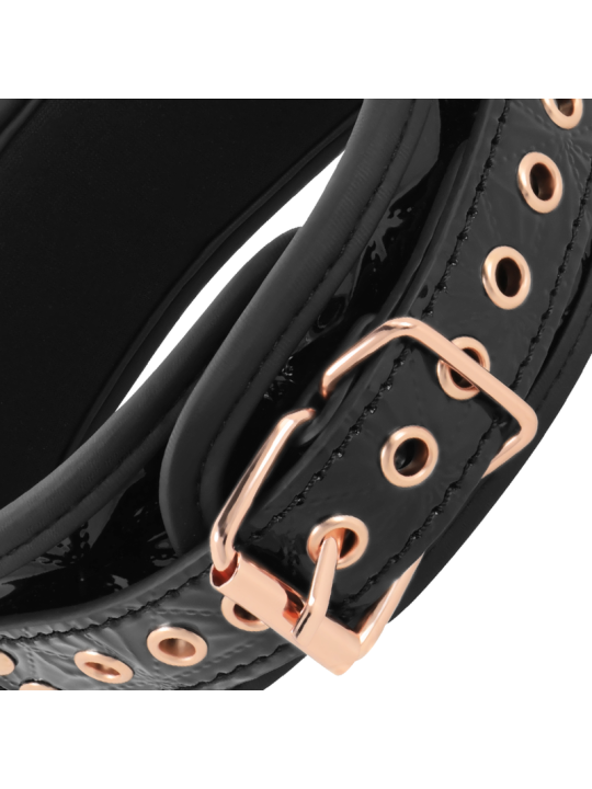 BEGME BLACK EDITION COLLAR CUERO VEGANO CON FORRO DE NEOPRENO