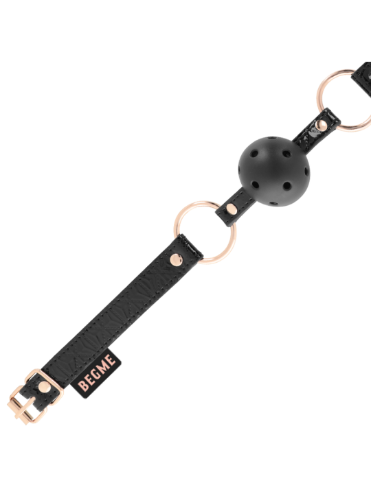 BEGME BLACK EDITION MORDAZA CUERO VEGANO