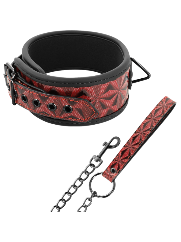 BEGME RED EDITION COLLAR CUERO VEGANO CON FORRO DE NEOPRENO
