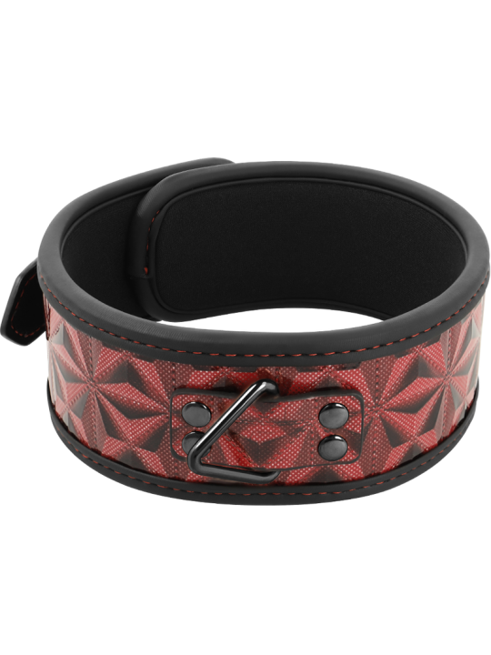 BEGME RED EDITION COLLAR CUERO VEGANO CON FORRO DE NEOPRENO