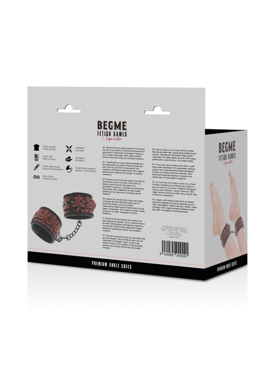 BEGME RED EDITION ESPOSAS PARA TOBILLOS CON FORRO DE NEOPRENO