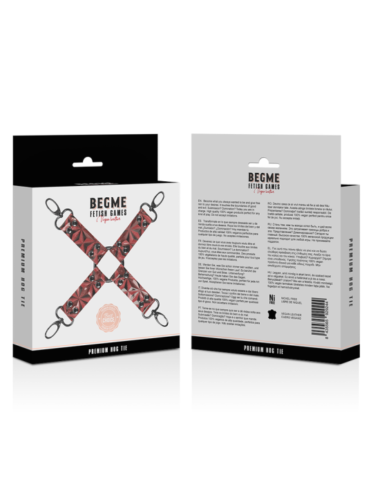 BEGME RED EDITION HOG TIE CUERO VEGANO