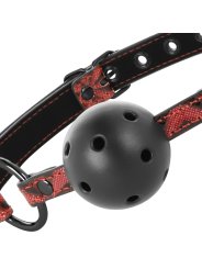 BEGME RED EDITION MORDAZA CUERO VEGANO