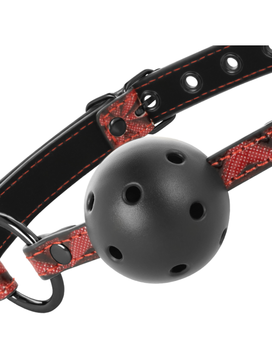 BEGME RED EDITION MORDAZA CUERO VEGANO