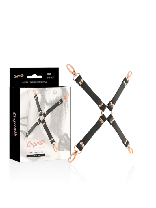 COQUETTE CHIC DESIRE FANTASY HOG TIE CUERO VEGANO