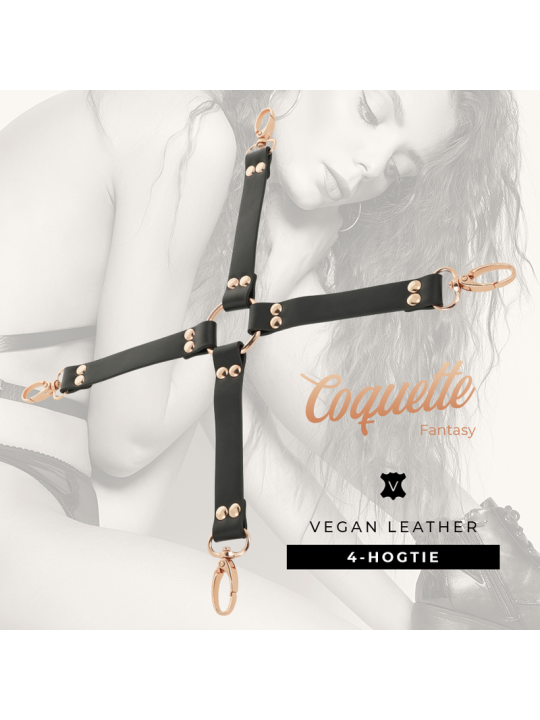 COQUETTE CHIC DESIRE FANTASY HOG TIE CUERO VEGANO