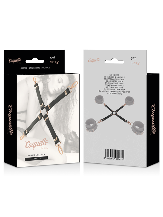 COQUETTE CHIC DESIRE FANTASY HOG TIE CUERO VEGANO