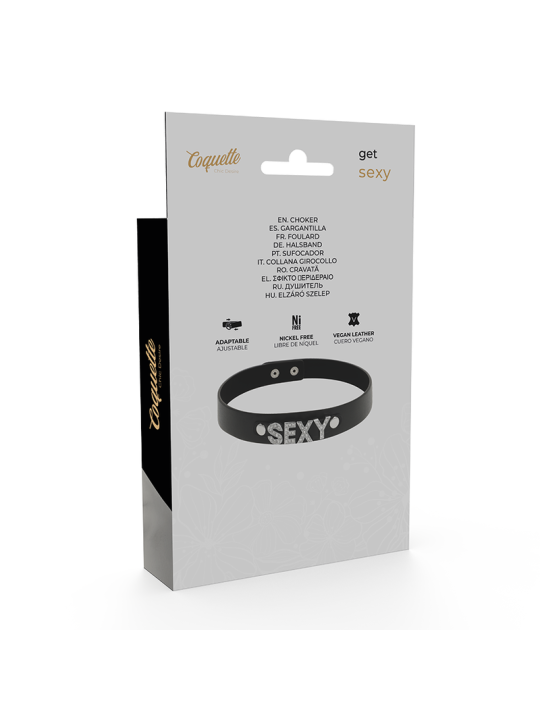 COQUETTE CHIC DESIRE CHOKER CUERO VEGANO SEXY