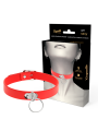 COQUETTE CHIC DESIRE COLLAR CUERO VEGANO ROJO ACCESORIO WOMAN FETISH