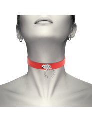 COQUETTE CHIC DESIRE COLLAR CUERO VEGANO ROJO ACCESORIO WOMAN FETISH