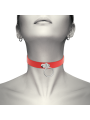 COQUETTE CHIC DESIRE COLLAR CUERO VEGANO ROJO ACCESORIO WOMAN FETISH