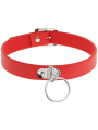 COQUETTE CHIC DESIRE COLLAR CUERO VEGANO ROJO ACCESORIO WOMAN FETISH