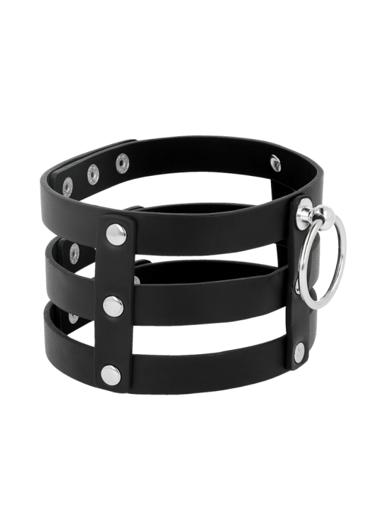 COQUETTE CHIC DESIRE CHOKER CUERO VEGANO ESTILO FETISH