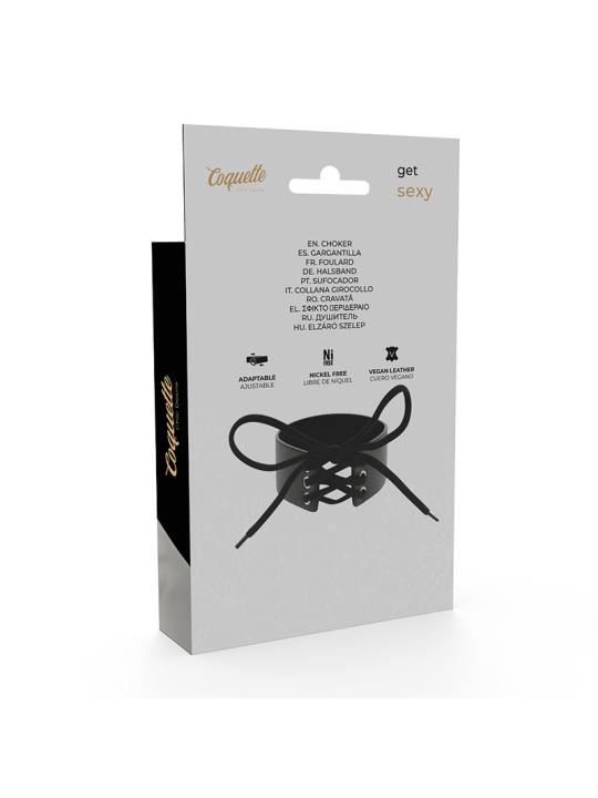 COQUETTE CHIC DESIRE CHOKER CUERO VEGANO