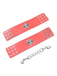 OHMAMA FETISH ESPOSAS ROJAS CIERRE A PRESION