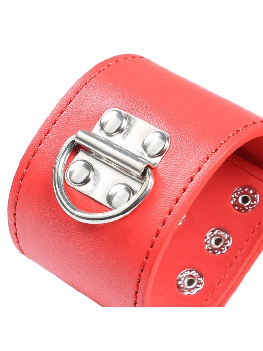 OHMAMA FETISH ESPOSAS ROJAS CIERRE A PRESION